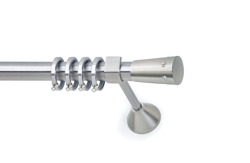 Anartisi Κουρτινόξυλο Φ25 Inox RAINBOW Νίκελ Σατινέ